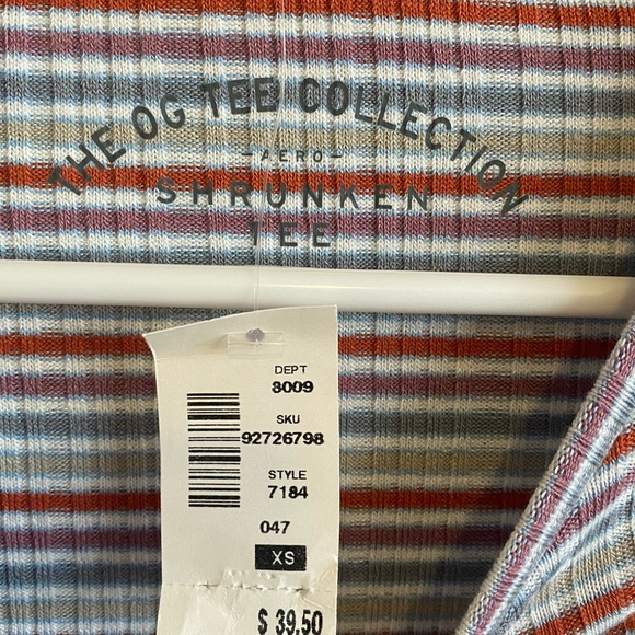 Aeropostale Long Sleeve Striped Shrunken Tee - Picture 4 of 4